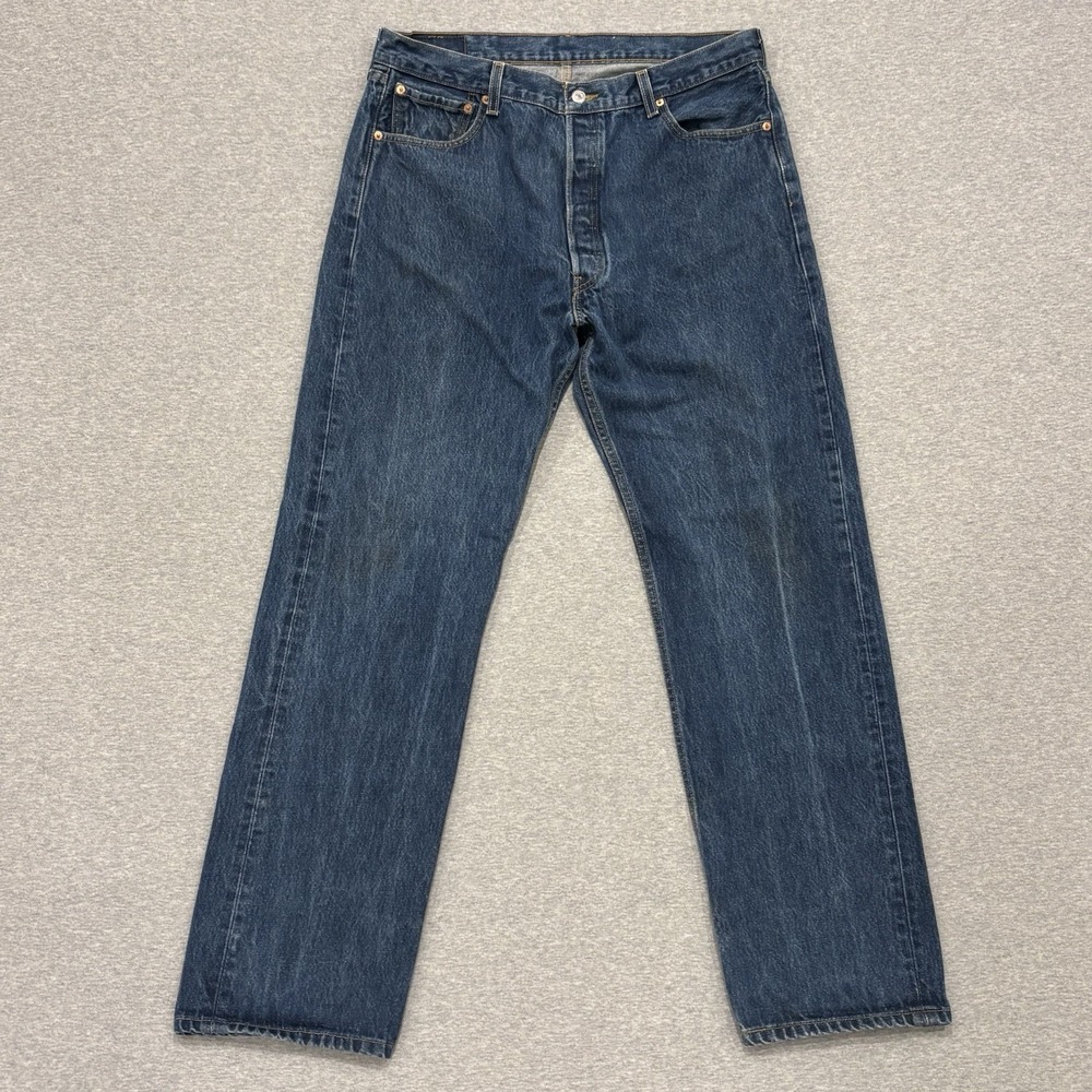 Levi's 501XX Jeans Men's Size 38x36 (Fits 35x33) Blue Medium Denim Straight Leg